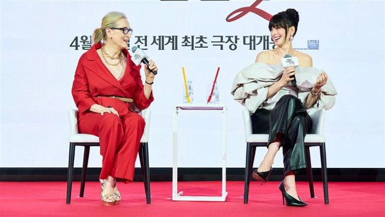 Meryl Streep and Anne Hathaway Promote ‘The Devil Wears Prada 2’ in Seoul
