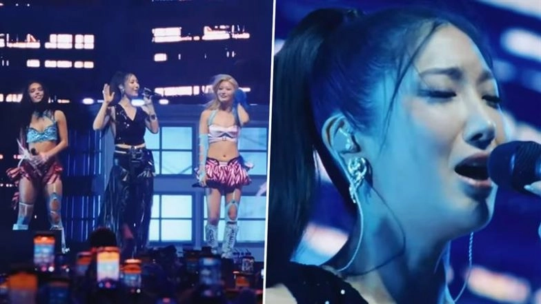 Coachella 2026: HUNTR/X Joins KATSEYE for Surprise Performance on &lsquo;K-Pop Demon Hunters&rsquo; Hit &lsquo;Golden&rsquo; (Watch Video)