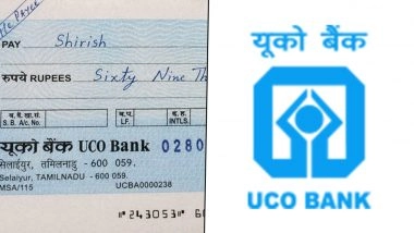 UCO Bank Fake Cheque: ChatGPT Images 2.0-Generated Bank Cheque Goes Viral on Social Media, Sparks Fraud Concerns
