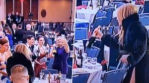 social-viral-White House Dinner Shooting: Viral Video Shows Press Members Allegedly Taking Wine Bottles Amid Chaos