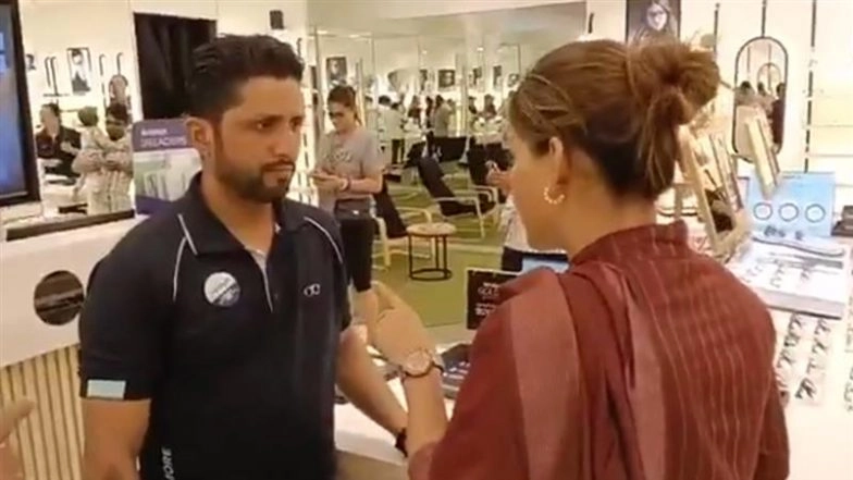 &lsquo;Sharia Lagu Karwana Hai Kya?&rsquo;: BJP Leader Nazia Elahi Khan Confronts Staff Inside Lenskart Store in Mumbai, Applies Tilak; Video Goes Viral