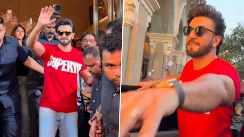 Ranveer Singh Spotted Beaming in Mumbai After Announcing Second Pregnancy With Deepika Padukone; Paps Congratulate Actor (Watch Video)