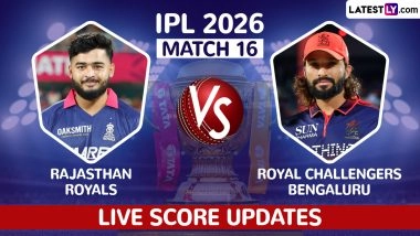 RCB 95/6 in 11 Overs | Rajasthan Royals vs Royal Challengers Bengaluru, Live Score Updates, IPL 2026 Match 16: Brijesh Sharma Dismisses Tim David