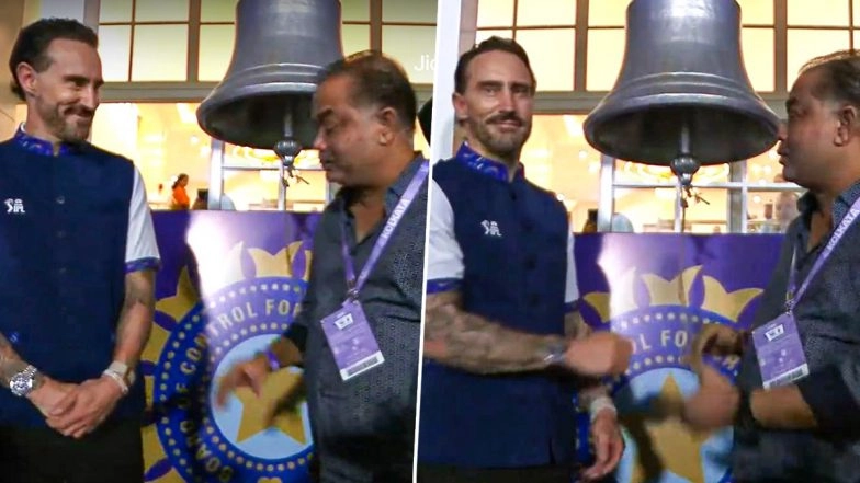 Faf du Plessis Rings Iconic 'Eden Gardens Bell' to Start Proceedings in KKR vs LSG IPL 2026 Match