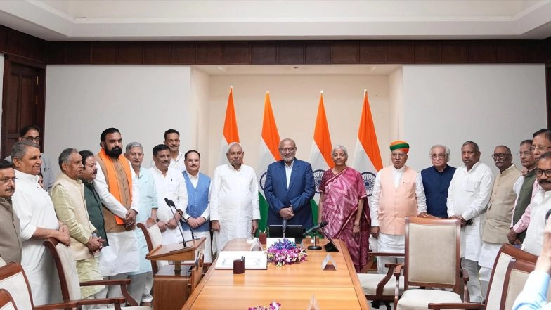 Nitish Kumar Takes Oath As Rajya Sabha MP