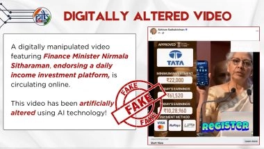 Is Nirmala Sitharaman Promoting an Investment Scheme Offering INR 5.5 Lakh Weekly Returns? Here&rsquo;s the Truth