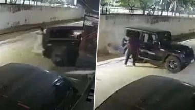 Farrukhabad Accident Caught on Camera: Woman Killed After Grandson Accidentally Reverses Thar While Parking; Disturbing Video Surfaces