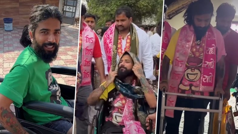 Anurag Dobhal Aka UK07 Rider Seeks Blessings in Vrindavan