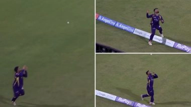 Rinku Singh Shows Incredible Presence of Mind, Takes Sharp Catch Near Boundary To Dismiss Aiden Markram During LSG vs KKR IPL 2026 (Watch Video)