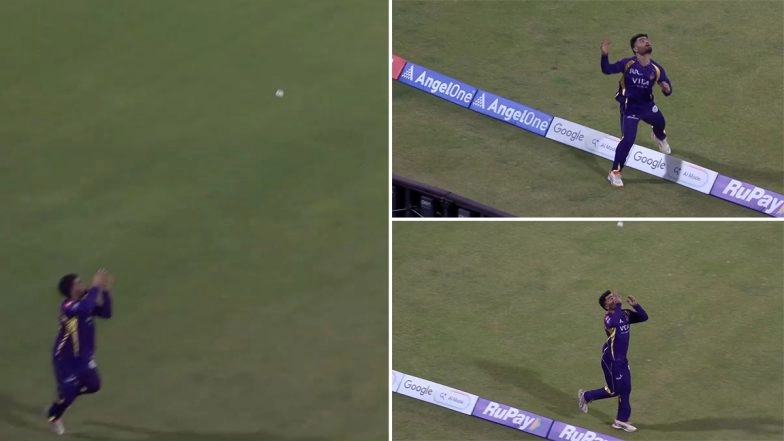 Rinku Singh Shows Incredible Presence of Mind, Takes Sharp Catch Near Boundary To Dismiss Aiden Markram During LSG vs KKR IPL 2026 (Watch Video)