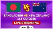 Bangladesh vs New Zealand Live Streaming Online and Free Telecast, 1st ODI 2026