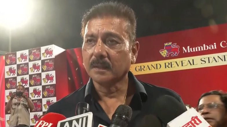 Ex-India Coach and Cricketer Ravi Shastri Thanks MCA for Dedicated Stand at Wankhede Stadium