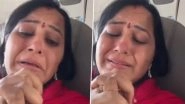 Fly91 Flight Turbulence Horror: Passengers Panic Mid-Air for 4 Hours, Seen Crying, Praying After Failed Hubballi Landing (Watch Videos)