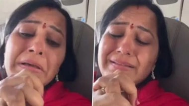 Fly91 Flight Turbulence Horror: Passengers Panic Mid-Air for 4 Hours, Seen Crying, Praying After Failed Hubballi Landing (Watch Videos)
