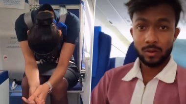 &lsquo;Filmed Female Crew Inappropriately&rsquo;: IndiGo Deplanes Drunk Passenger From Flight 6E-6323 on Hyderabad&ndash;Udaipur Route (Watch Video)