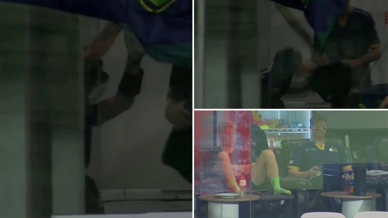 Angry Steve Smith Slams Bat In Dressing Room After Being Dismissed Cheaply During PSL 2026 Eliminator 1 (Watch Video)