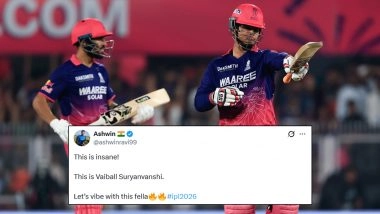 'This is Vaiball', Ravi Ashwin Lauds Vaibhav Sooryavanshi As Batter Hits 15-Ball Fifty In RR vs RCB IPL 2026 Match