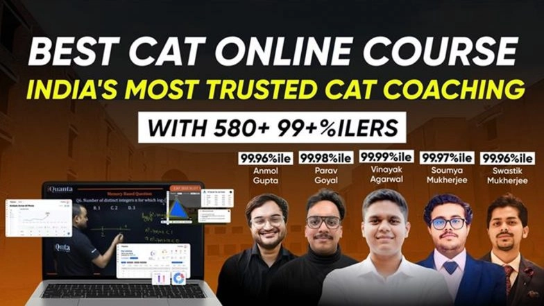 Best CAT Online Course &ndash; India's Most Trusted CAT Coaching With 580+ 99+%ilers