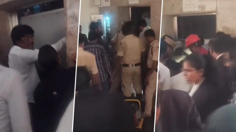 Power Outage Leaves 6 Lawyers Stuck in Vijayawada Court Lift for Around 40 Minutes (Watch Video)