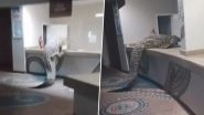 Crocodile Slithers Into Zimbabwe Hotel, Shocks Guests by Climbing Kitchen Counter; Video Goes Viral