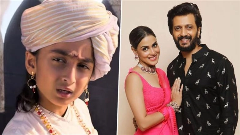 &lsquo;Raja Shivaji&rsquo; Trailer: Genelia Deshmukh&rsquo;s 10-Year-Old Son Rahyl Makes Acting Debut As Young Shivaji in Father Riteish Deshmukh&rsquo;s Epic (Watch Video)