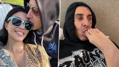 Travis Barker Sucks Wife Kourtney Kardashian’s Toes in 47th Birthday Tribute; Disgusted Fans Question if It Was ‘Necessary’