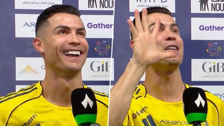 Cristiano Ronaldo Taunts Al-Ahli Fans With '5 UCL' Gesture After Al-Nassr's Win, Video Goes Viral