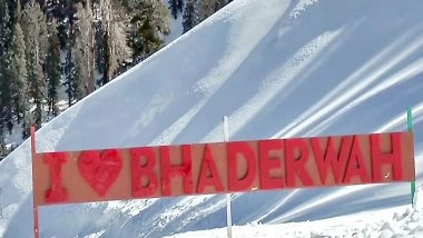 India News | Fresh Snowfall at Guldanda in Bhaderwah Draws Thousands of Tourists