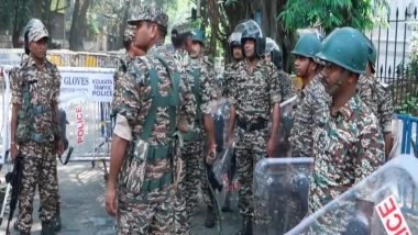 India News | Heavy Security Deployed Near Kolkata CEO Office After BJP-TMC Clashes; Traffic Diverted