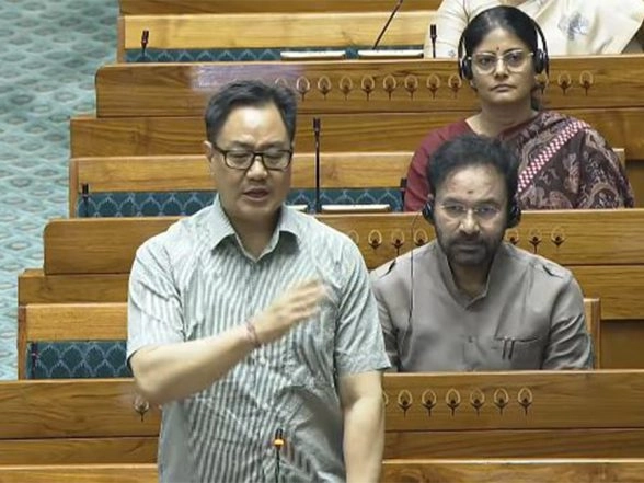 India News | Kiren Rijiju Accuses Congress, CPM of Misleading People of Kerala on FCRA Bill; LS Adjourned Till Noon Amid Uproar