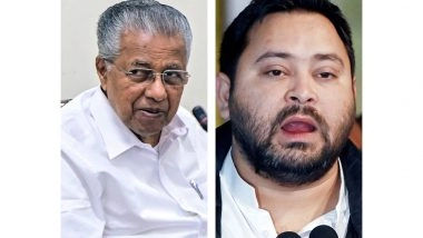 India News | Keralam CM Pinarayi Vijayan Thanks Tejashwi Yadav for Support to Candidate in Malappuram