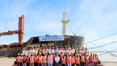 India News | Deendayal Port Authority, Kandla Achieves Historic Milestone, Crosses 160 MMT Mark in Cargo Handling for FY 2025-26