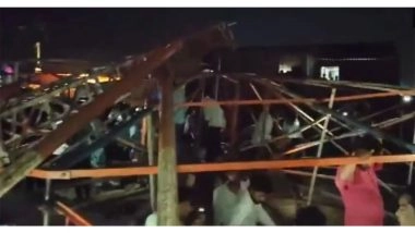 India News | Swing Ride Collapses at Chait Barni Fair in Kushinagar; Several Injured