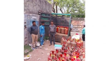 India News | Three Arrested as Police Bust Alleged Illegal LPG Racket in Delhi, 45 Bharat Gas Cylinders Recovered