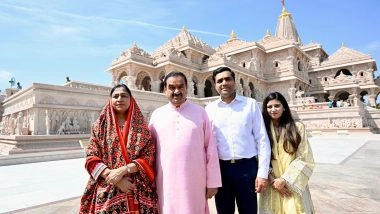 India News | Gautam Adani Visits Ram Temple in Ayodhya on Hanuman Jayanti
