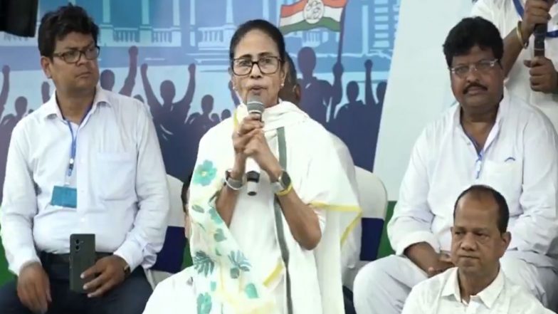 India News | Mamata Banerjee Claims BJP Planning to Cancel Elections, Impose President's Rule in West Bengal