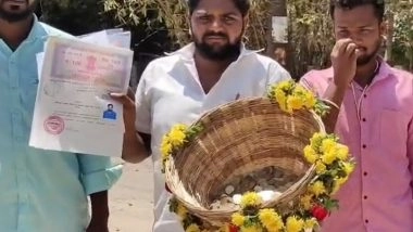 India News | Tamil Nadu Polls: Independent Candidate Files Nomination with 'basket of Coins' in Tirupattur