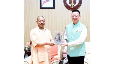 India News | UP CM Yogi Adityanath Meets Singapore High Commissioner Simon Wong in Lucknow