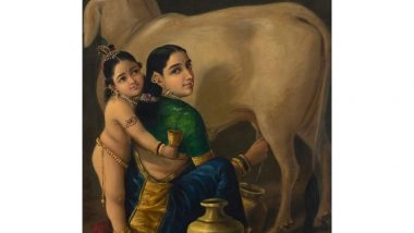 Entertainment News | Raja Ravi Varma's Painting 'Yashoda and Krishna' Sets Indian Art Record with Rs 167.2 Crore Sale in Auction