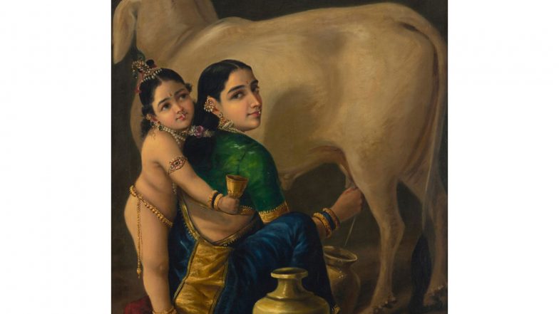 Entertainment News | Raja Ravi Varma's Painting 'Yashoda and Krishna' Sets Indian Art Record with Rs 167.2 Crore Sale in Auction