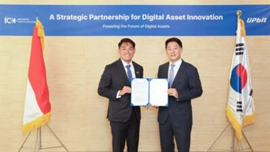 Business News | Upbit and ICEx Sign Strategic MOU to Fortify Indonesia's Digital Asset Infrastructure