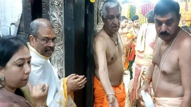 Sports News | Union Minister Dharmendra Pradhan, Umesh Yadav Attend 'Bhasma Aarti' at Ujjain's Mahakaleshwar Temple