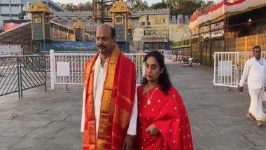 India News | Telangana DGP B. Shivadhar Reddy Offers Prayers at Tirumala Tirupati Devasthanam Temple