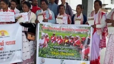 India News | 30 Assam Tea Workers Embark on Pilgrimage to Ayodhya, Kashi After PM Modi Visit