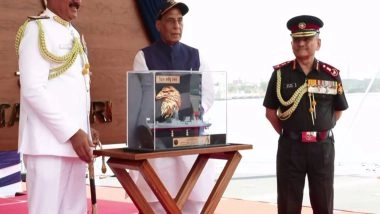 India News | Defence Minister Rajnath Singh Commissions Advanced Stealth Frigate INS Taragiri