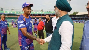 India News | Delhi LG Taranjit Singh Sandhu Visits Arun Jaitley Stadium Ahead of  DC Vs MI IPL Match