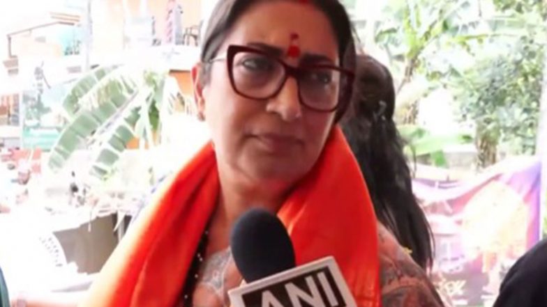India News | 'Both UDF and LDF Have Become Centre of Corruption': BJP's Smriti Irani Campaigns in Kerala, Confident of Party's Victory
