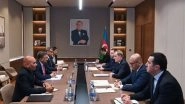 World News | MEA Secretary (West) Sibi George's Calls on Azerbaijan Foreign Minister Jeyhun Bayramov
