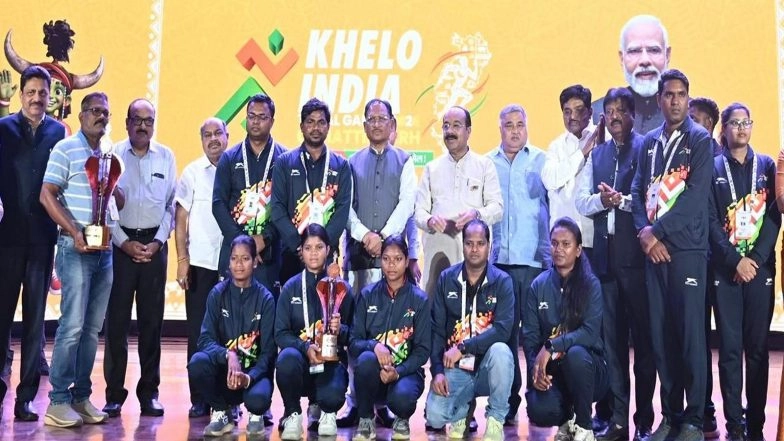 Sports News | Khelo India Tribal Games: Karnataka Crowned Overall Champions; Chhattisgarh CM Announces Reward for State's Medalists