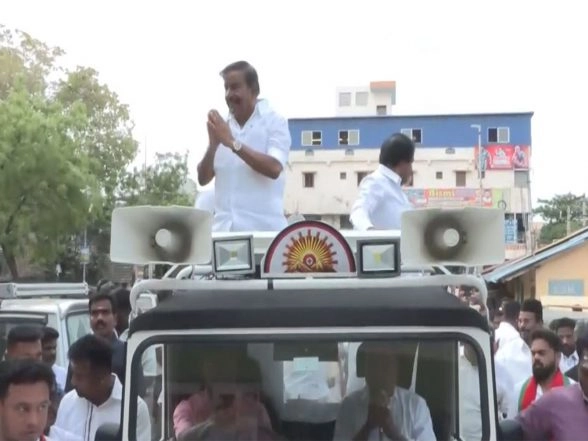 India News | Tamil Nadu Polls: DMK's KN Nehru Campaigns in Tiruchirappalli West, Highlights Development Work